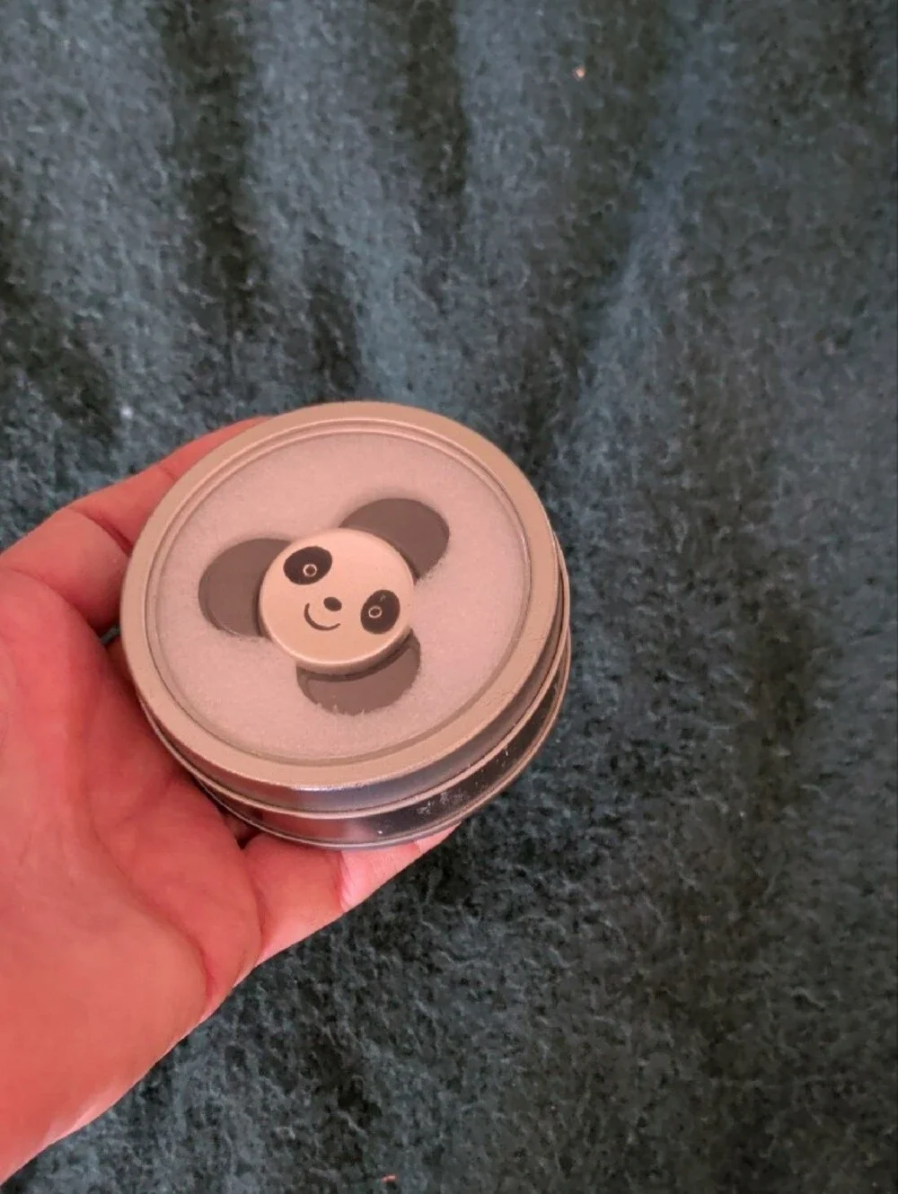 Gray Panda Silicone Bath Sponge for Kids - Gentle Cleansing